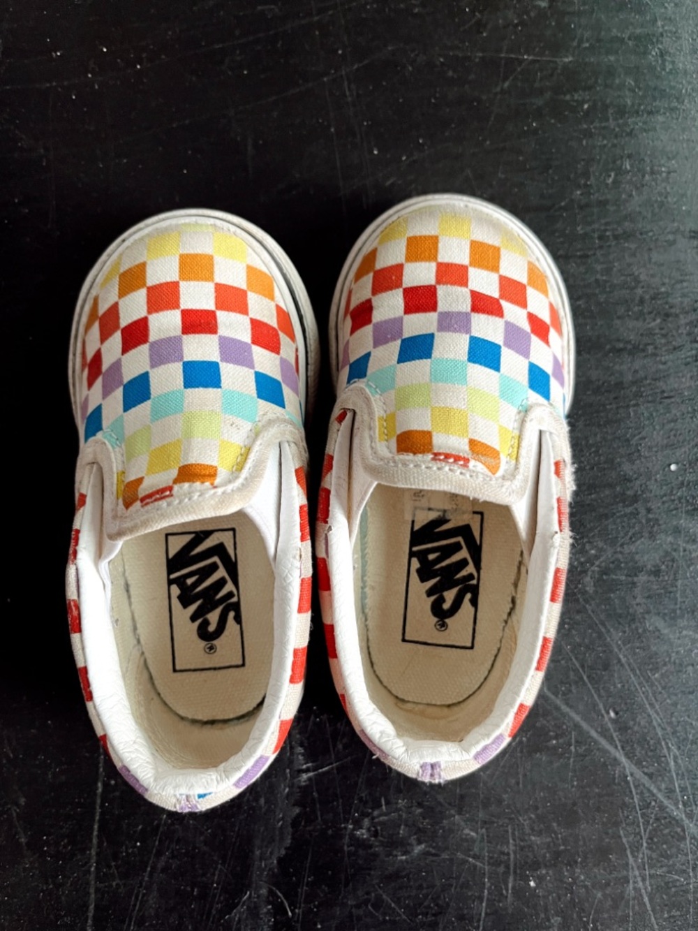 rainbow baby toddler vans 🌈